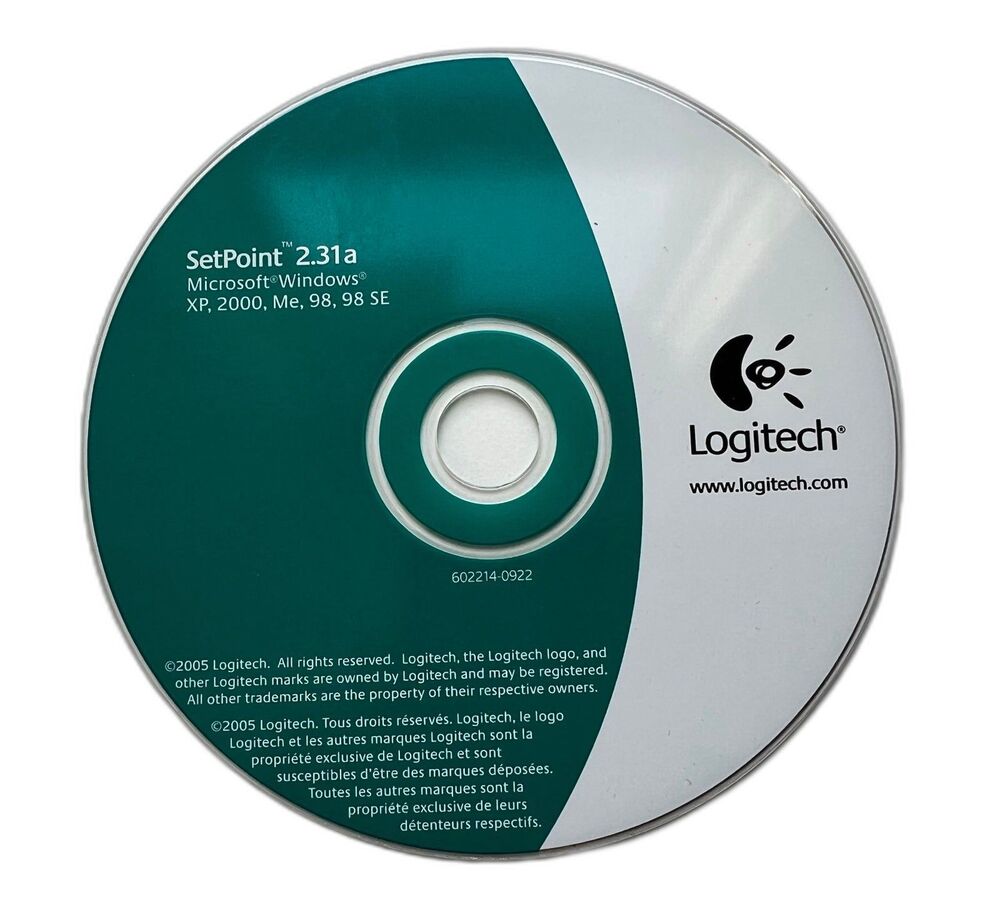 Logitech SetPoint 2.31a CD Microsoft Windows XP, 2000, ME, 98, 98SE PC Software